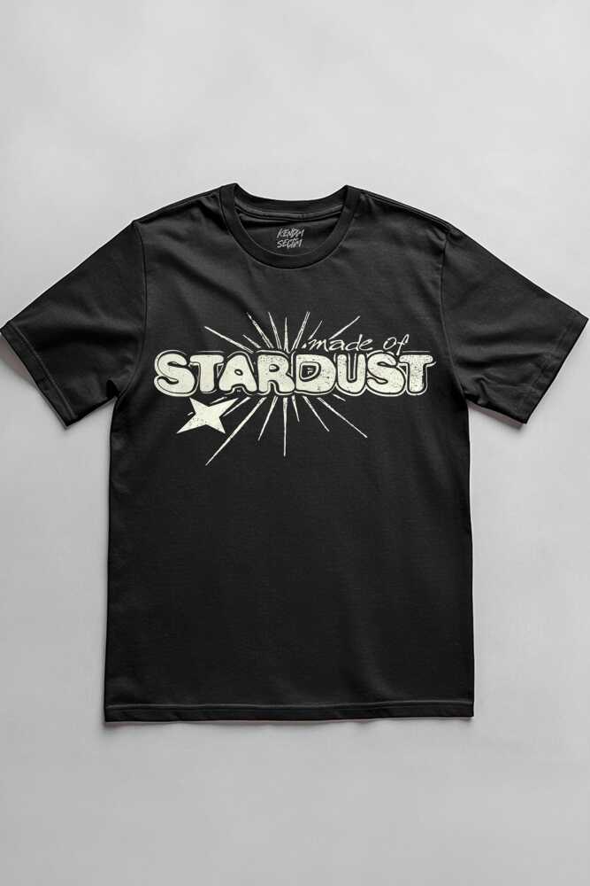 Stardust Yıldız Tozu Y2K Streetwear 90s Doksanlar Vintage Retro Baskılı Tişört Unisex T-shirt - 1