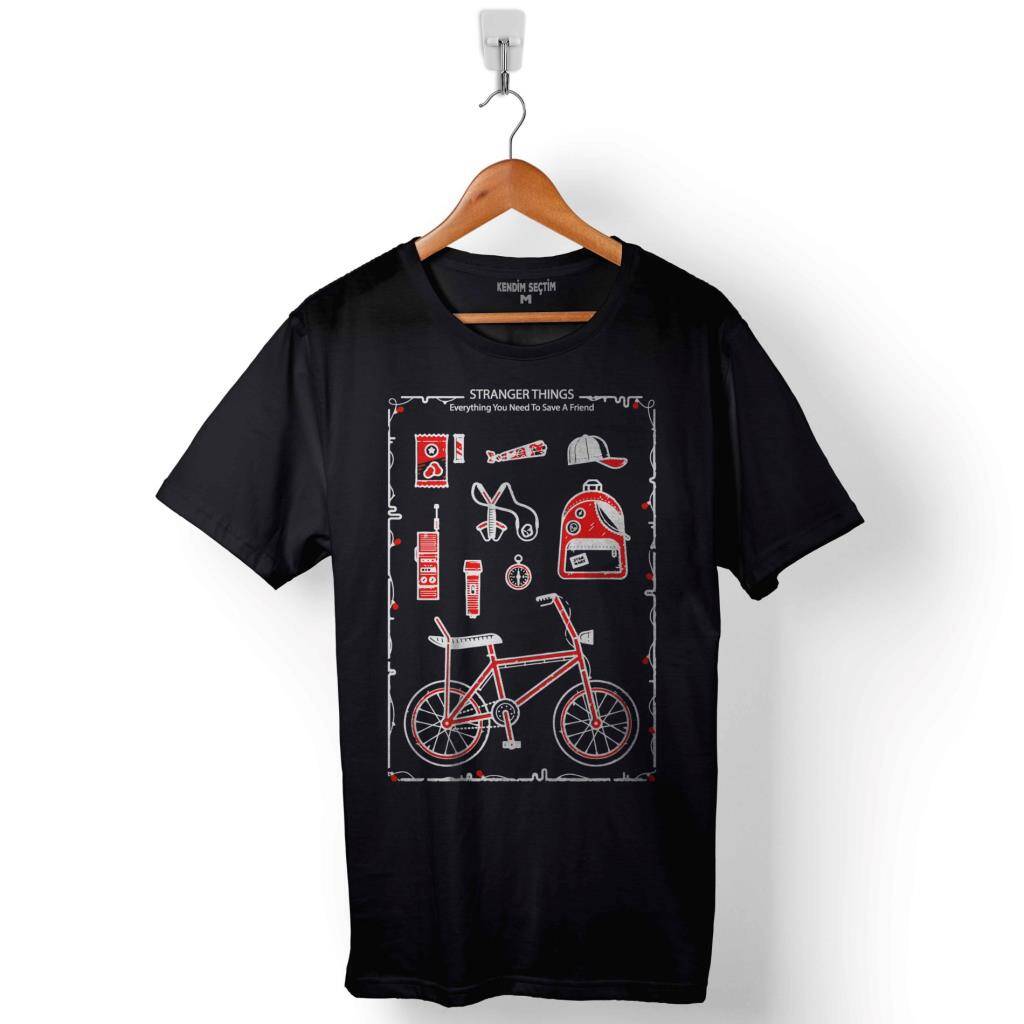Stranger Things Pıctogram Everythng You Need Baskılı Tişört Unisex T-Shirt - 1