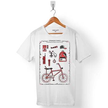 STRANGER THINGS PICTOGRAM EVERYTHNG YOU NEED ERKEK TİŞÖRT - 1