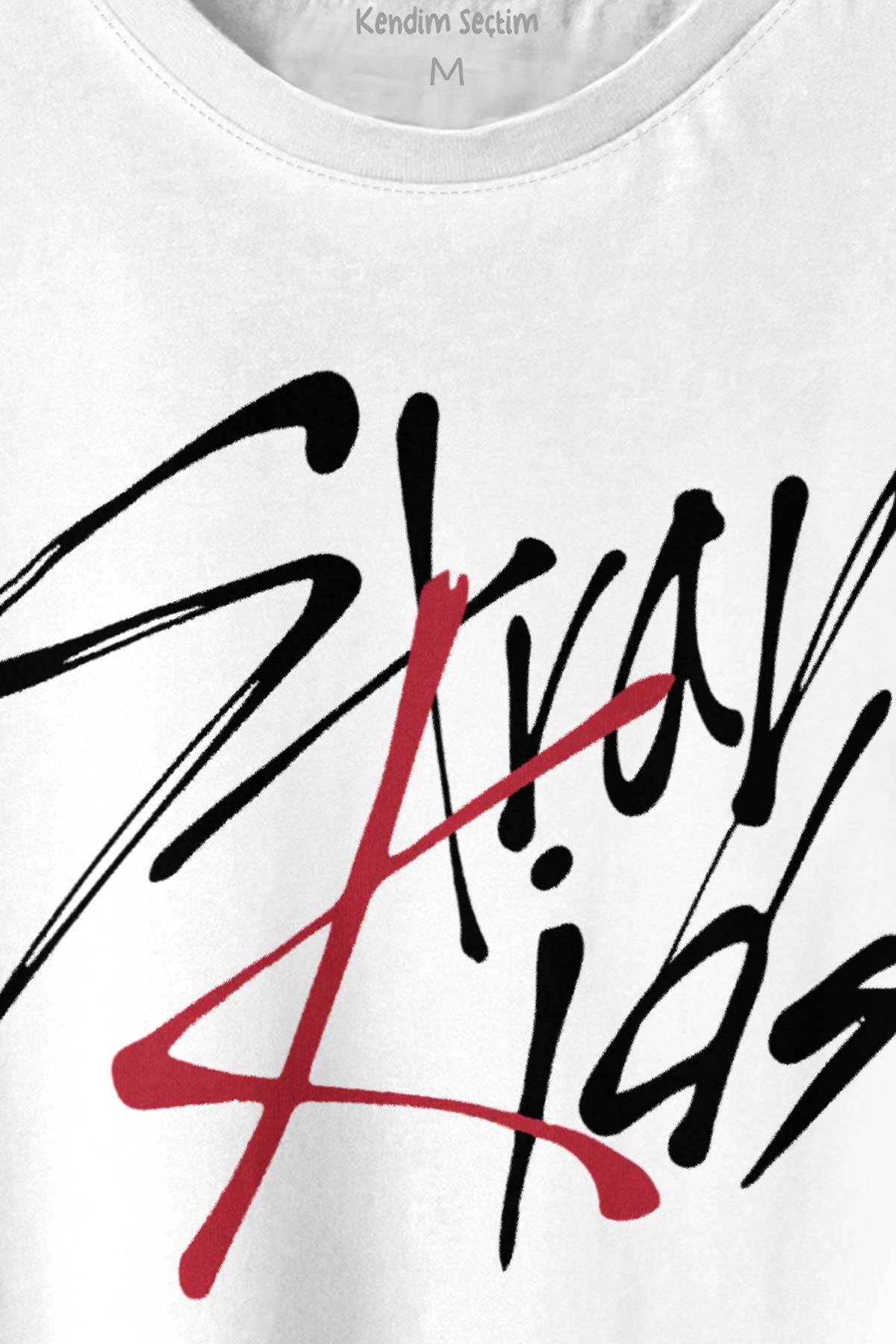 Stray Kids Kore K-Pop Baskılı Tişört Unisex T-shirt (1)