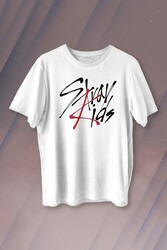 Stray Kids Kore K-Pop Baskılı Tişört Unisex T-shirt - 1