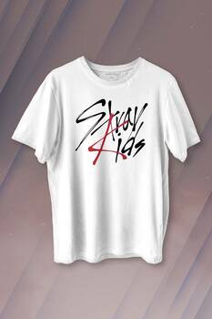 Stray Kids Kore K-Pop Baskılı Tişört Unisex T-shirt - 1