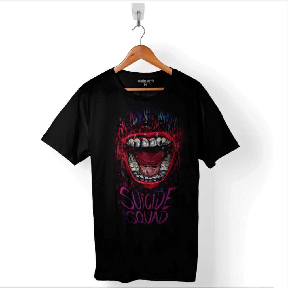 Suıcide Squad Batman Joker Gerçek Kötüler Baskılı Tişört Unisex T-Shirt - 1