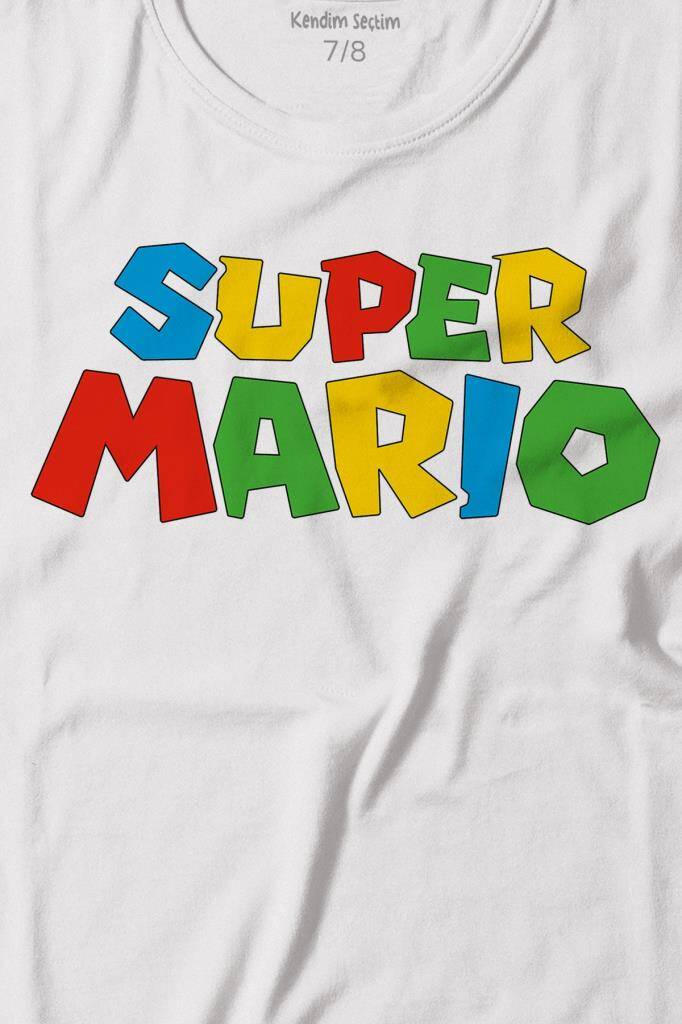 Super Mario Seres Baskılı Tişört Çocuk T-shirt - 2