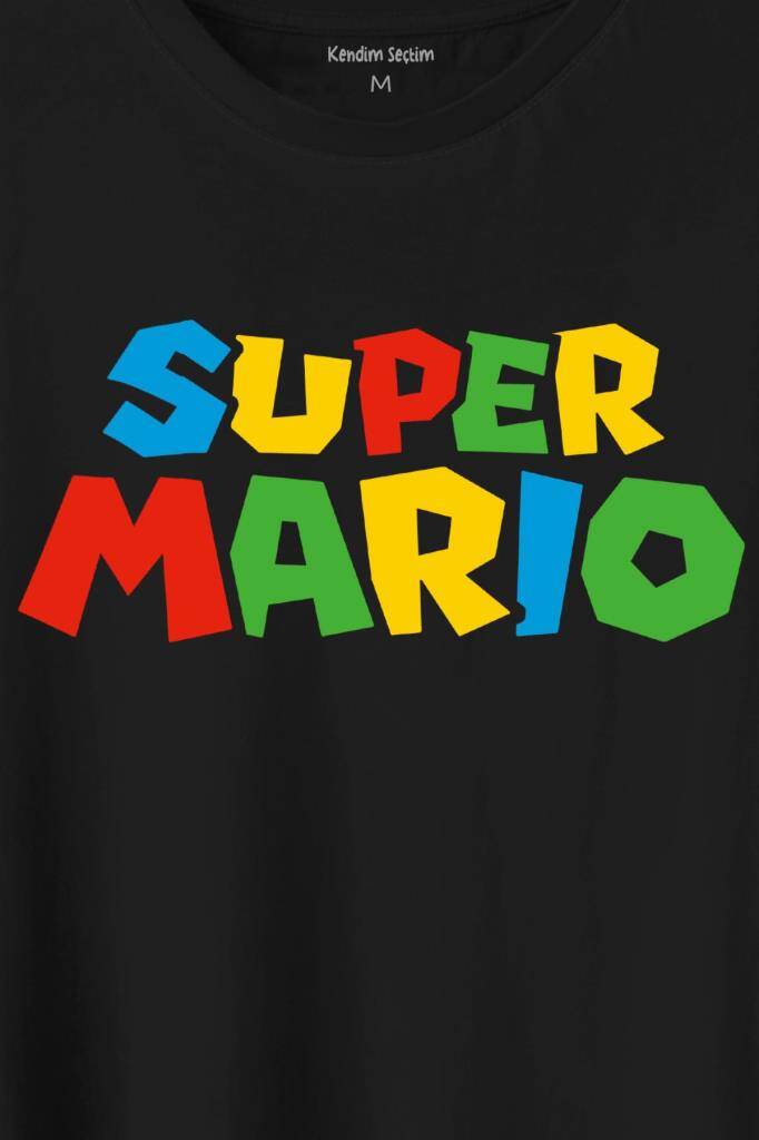 Super Mario Seres Baskılı Tişört Unisex T-Shirt (1)