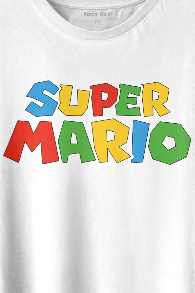 Super Mario Seres Baskılı Tişört Unisex T-shirt (1)