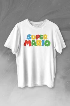 Super Mario Seres Baskılı Tişört Unisex T-shirt - 1