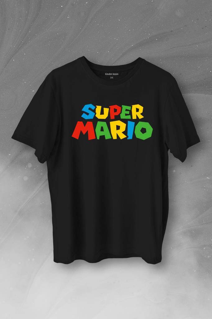 Super Mario Seres Baskılı Tişört Unisex T-Shirt - 1
