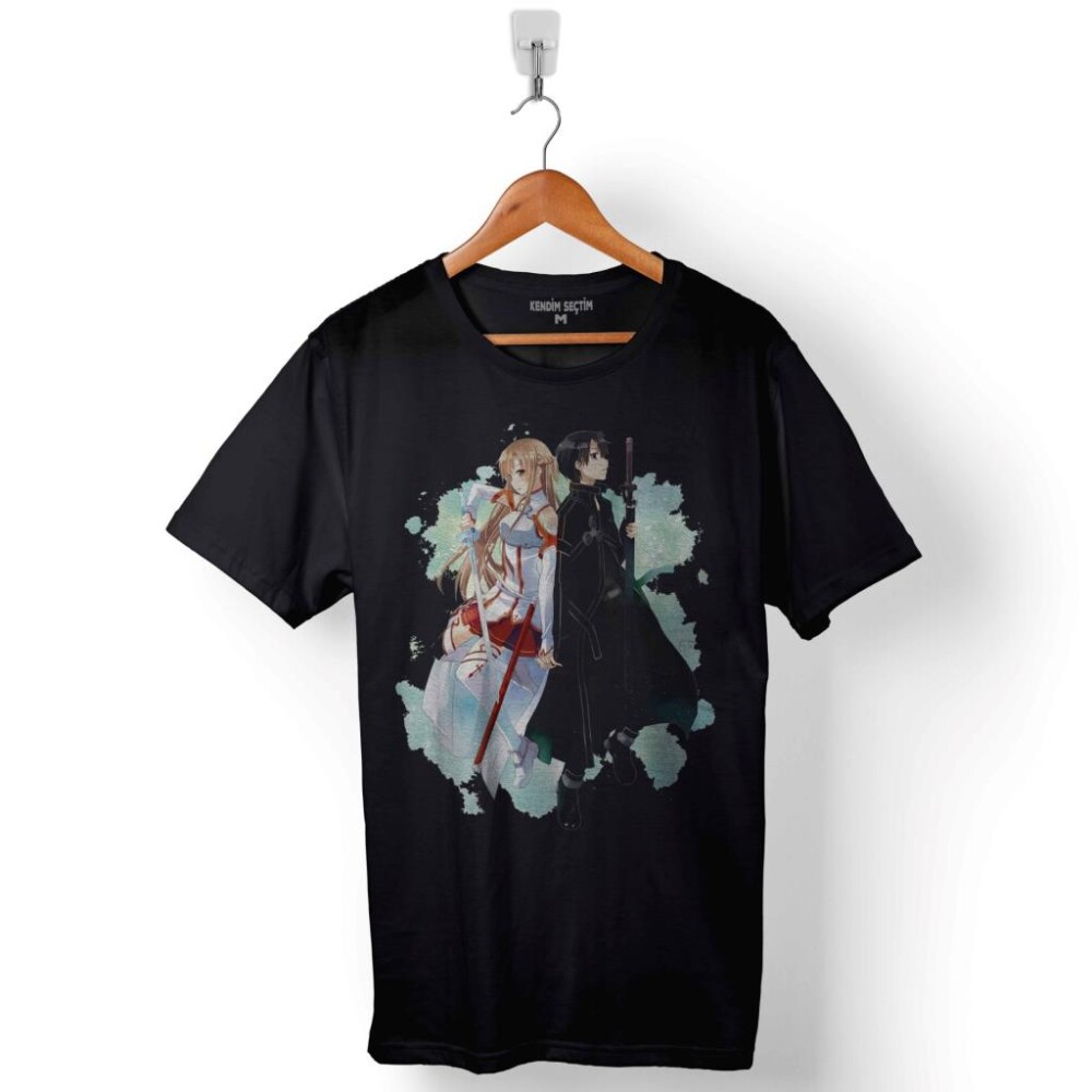 Sword Art Online Yuukı Asuna Kırıgaya Death Note Baskılı Tişört Unisex T-Shirt - 1