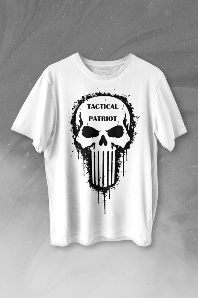 Tactical Patriot Military Vatansever Savaşçı Baskılı Tişört Unisex T-shirt - 1