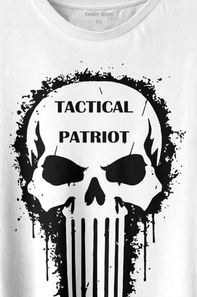 Tactical Patriot Military Vatansever Savaşçı Baskılı Tişört Unisex T-shirt (1)