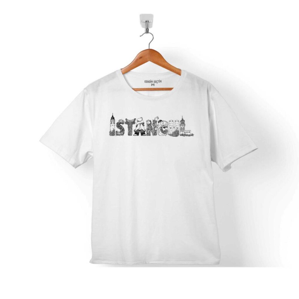 TARİHİ İSTANBUL SİLÜET TASARIM OSMANLI ÇOCUK TİŞÖRT - KENDİM SEÇTİM