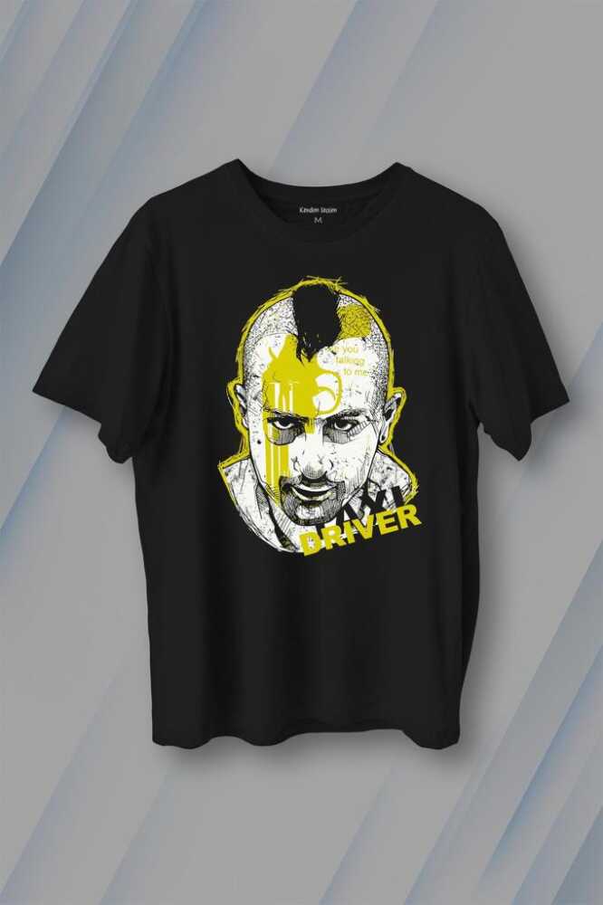 Taxi Driver Robert De Niro Taksi Şoförü Film Baskılı Tişört Unisex T-Shirt - 1
