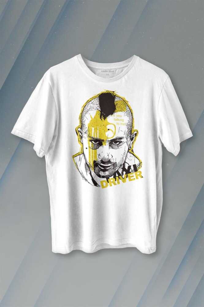 Taxi Driver Robert De Niro Taksi Şoförü Film Baskılı Tişört Unisex T-shirt - 1