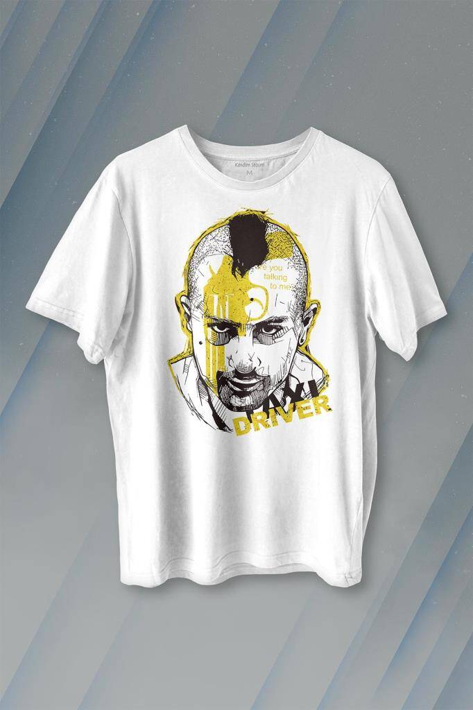 Taxi Driver Robert De Niro Taksi Şoförü Film Baskılı Tişört Unisex T-shirt - 1