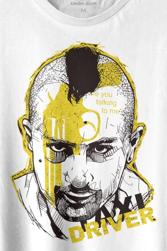 Taxi Driver Robert De Niro Taksi Şoförü Film Baskılı Tişört Unisex T-shirt (1)