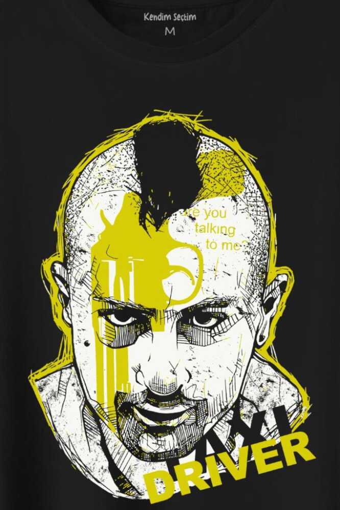 Taxi Driver Robert De Niro Taksi Şoförü Film Baskılı Tişört Unisex T-Shirt (1)
