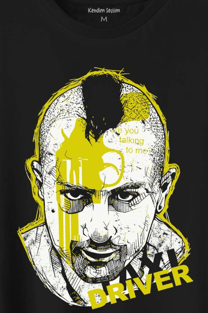 Taxi Driver Robert De Niro Taksi Şoförü Film Baskılı Tişört Unisex T-Shirt - 2
