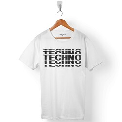 TECHNO TEKNO MUSIC HARD MÜZİK LOGO ERKEK TİŞÖRT - 1