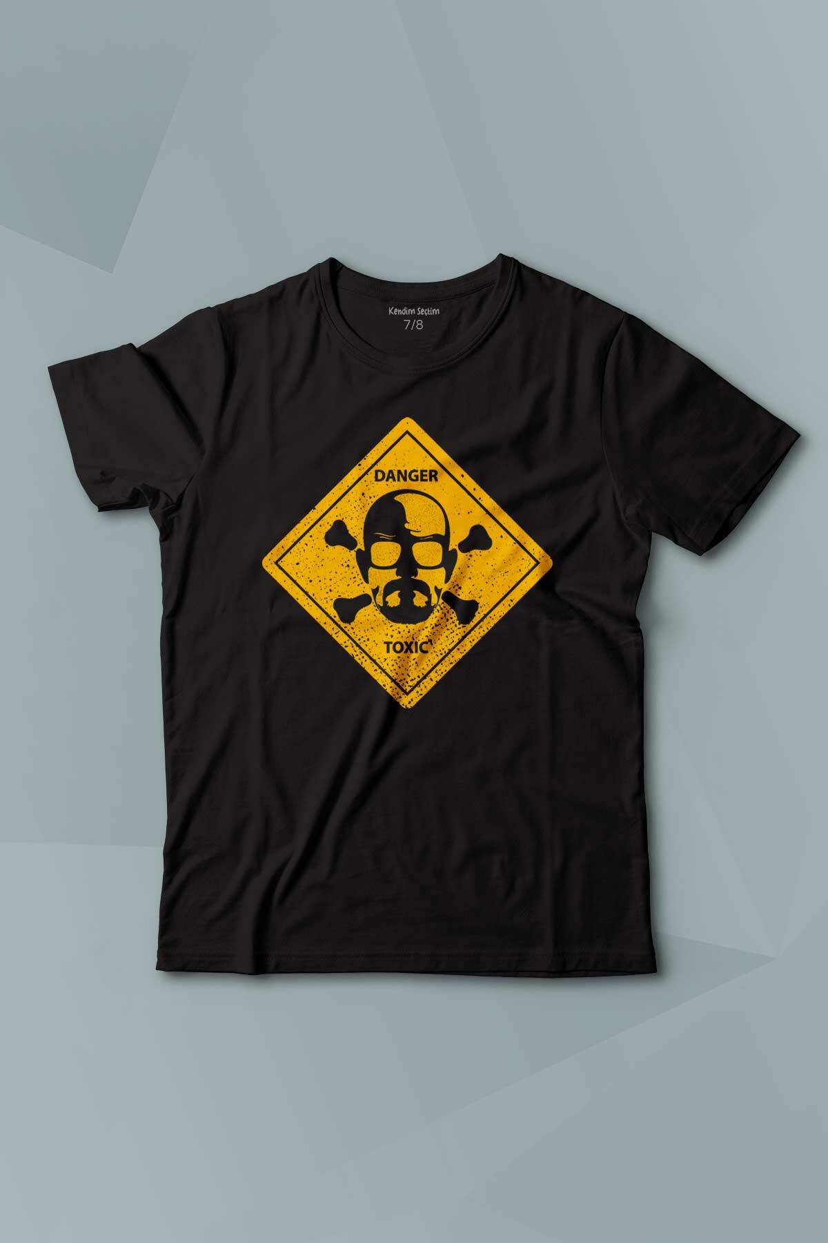 Tehlike Breaking Bad Dizi Movie Baskılı Siyah T-shirt Çocuk Tişört - 1