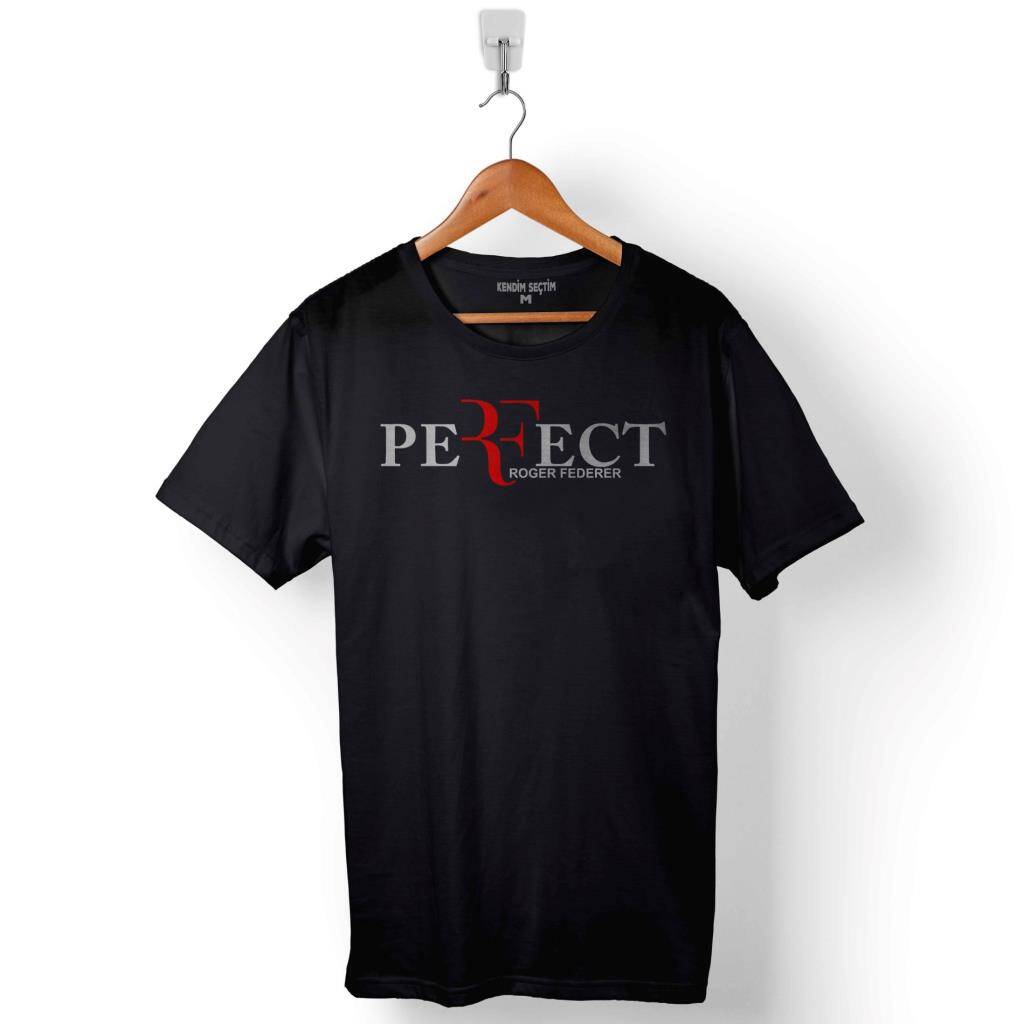 Tenis Roger Federer The Perfect Start Baskılı Tişört Unisex T-Shirt - 1