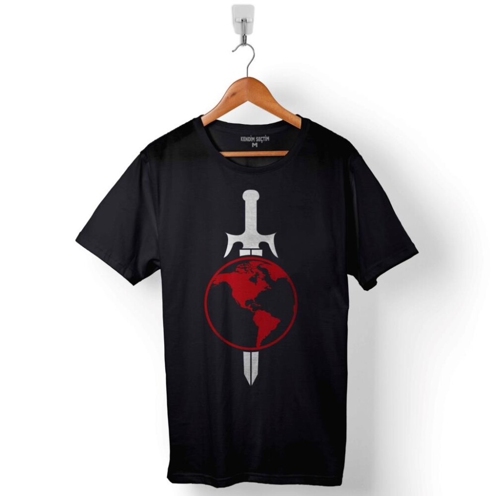 Terran Empire Logo Star Trek Baskılı Tişört Unisex T-Shirt - 1