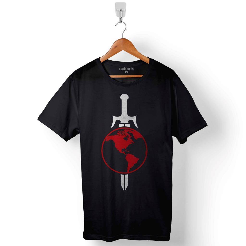 Terran Empire Logo Star Trek Baskılı Tişört Unisex T-Shirt - 1