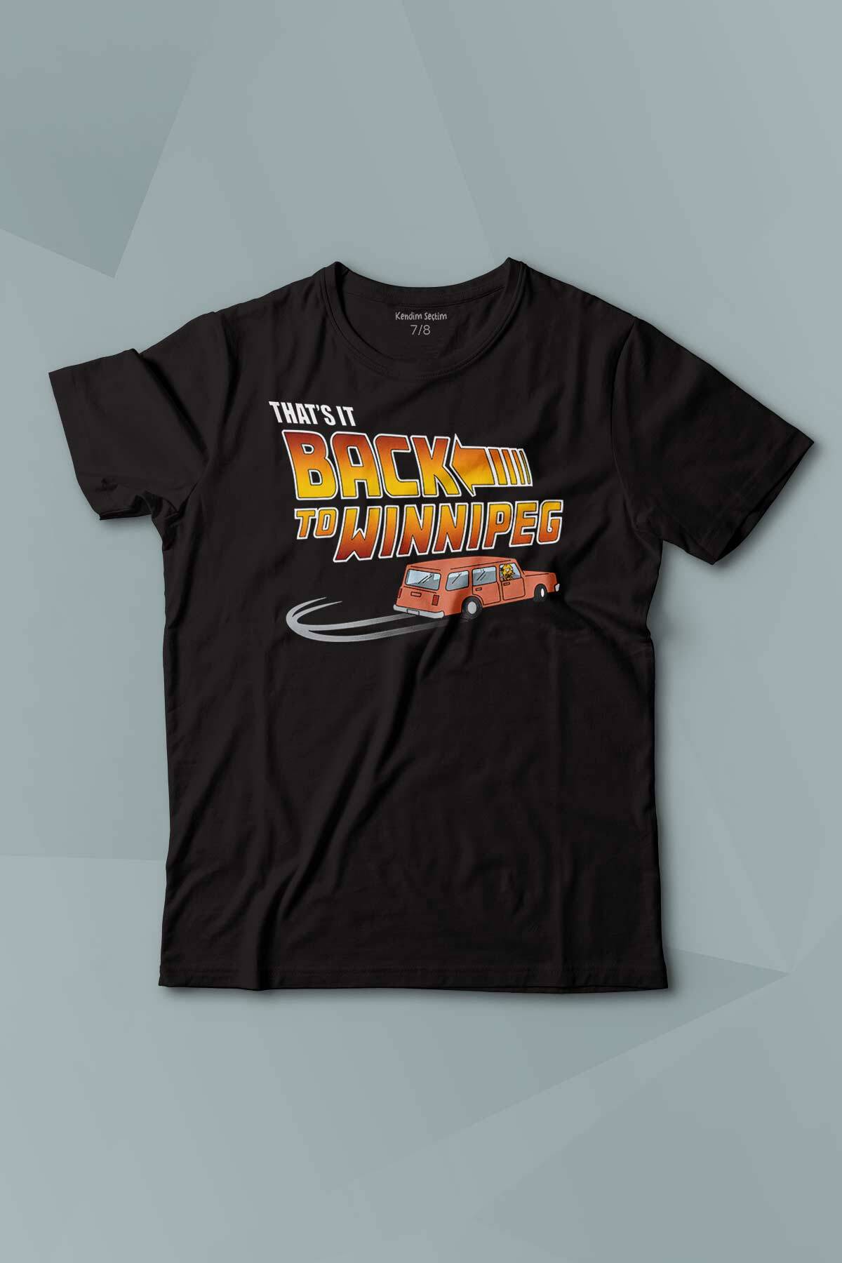 That Is It Back to Winnipeg Araba Future Geleceğe Dönüş Baskılı Çocuk Tişört Kısa Kollu - 1