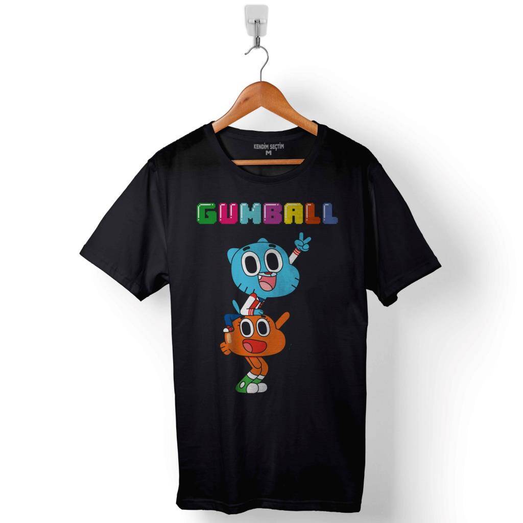 The Amazing World Of Gumball Baskılı Tişört Unisex T-Shirt - 1