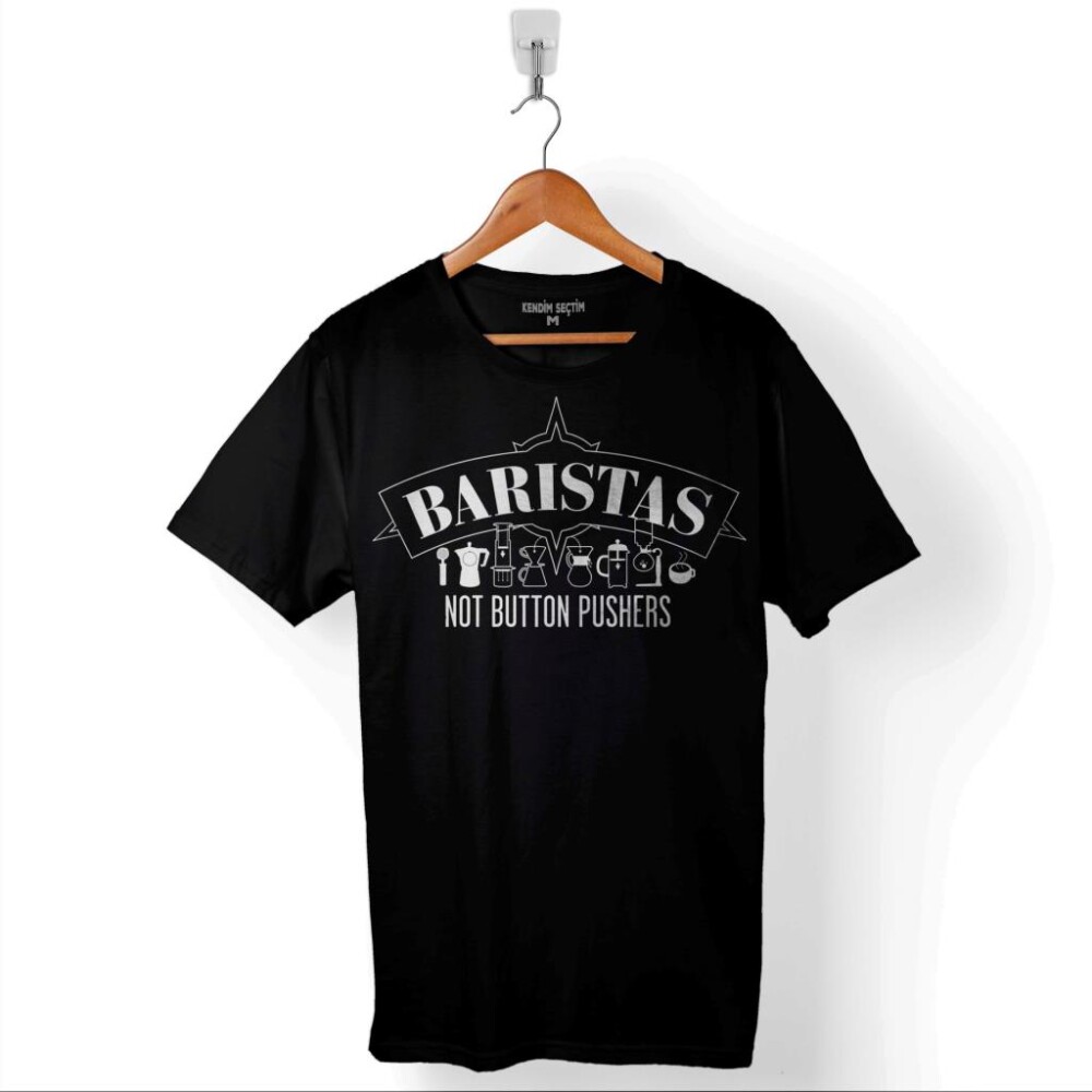 The Barista Coffee Kahve Espresso Maker Syphon Baskılı Tişört Unisex T-Shirt - 1