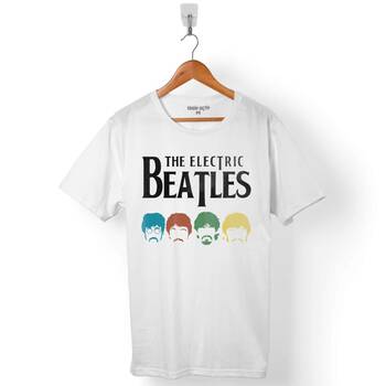 THE BEATLES ELECTRIC ELEKTRİK LOGO ABBEY ROAD ERKEK TİŞÖRT - 1