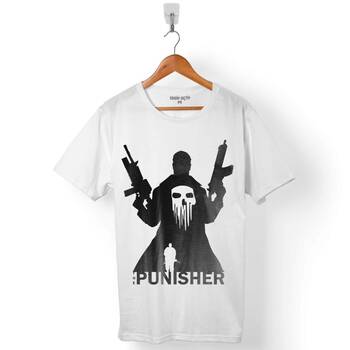 THE CRAZY PUNISHER WAR CEZALANDIRICI LOGO ERKEK TİŞÖRT - 1