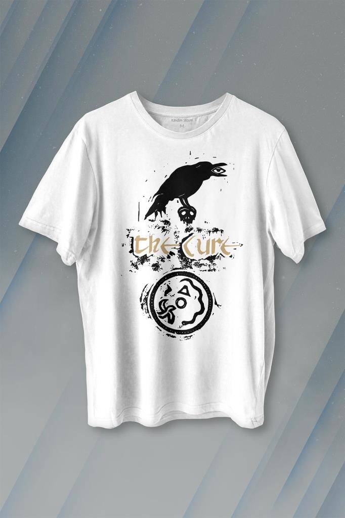 The Cure Crown Music Rock Baskılı Tişört Unisex T-shirt - 1