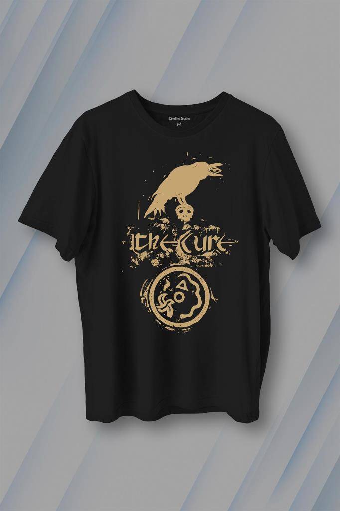 The Cure Crown Music Rock Baskılı Tişört Unisex T-Shirt - 1