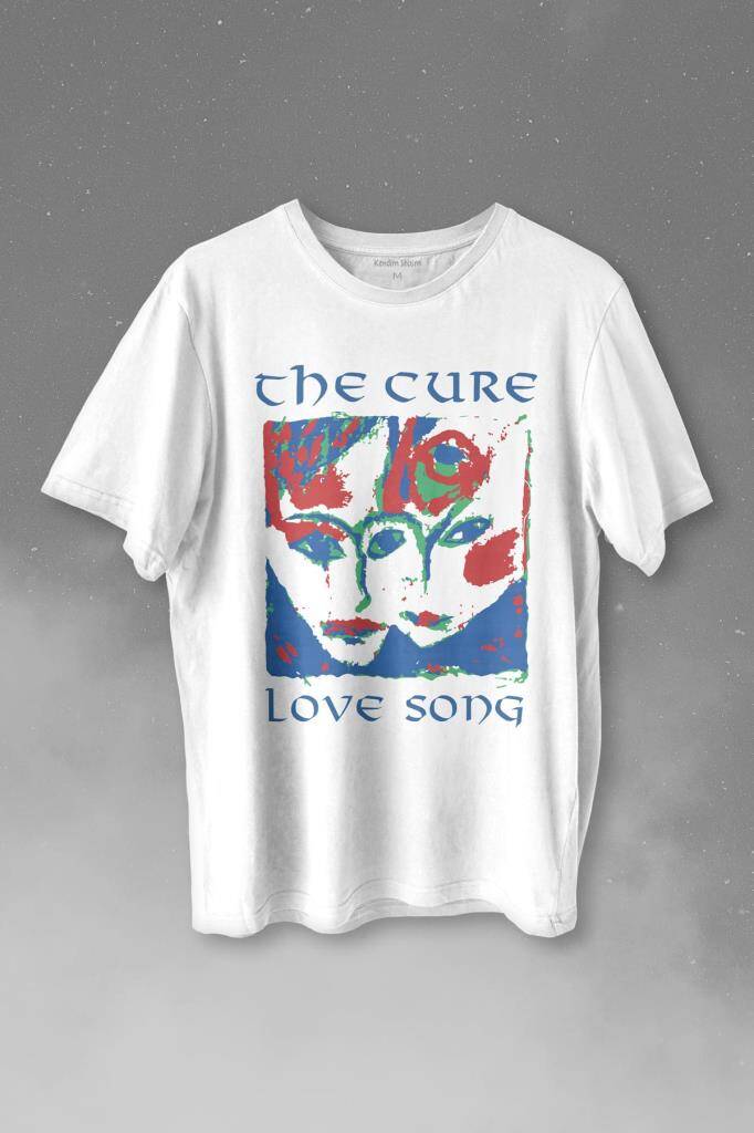 The Cure Lovesong Love Song Rock Music Band Baskılı Tişört Unisex T-shirt - 1