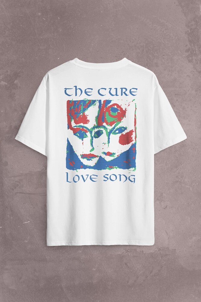 The Cure Lovesong Love Song Rock Music Band Sırt Ön Baskılı Oversize Tişört Unisex T-Shirt - KENDİM SEÇTİM