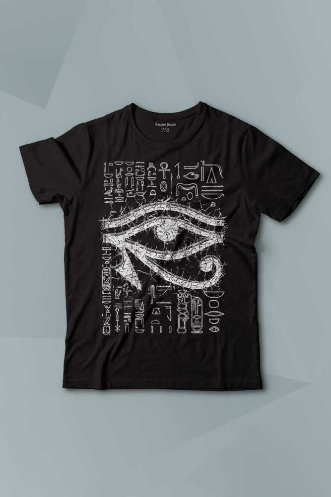 The Eye Of Ra Antik Mısır Ra'ın Gözü Baskılı Çocuk Tişört - 1