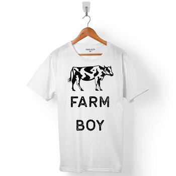 THE FARM BOY ÇİFTÇİ TARIM TRAKTÖR ERKEK TİŞÖRT - 1