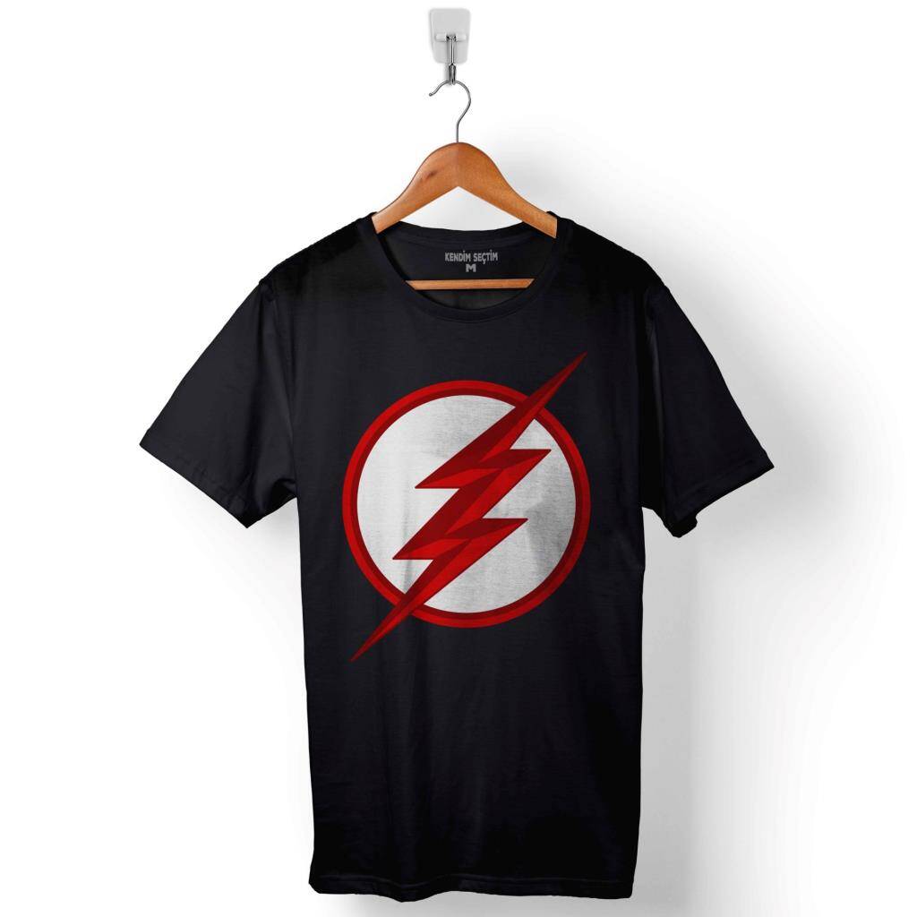 The Flash Logo Baskılı Tişört Unisex T-Shirt - 1