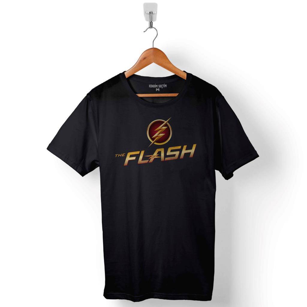 The Flash Logo Baskılı Tişört Unisex T-Shirt - 1