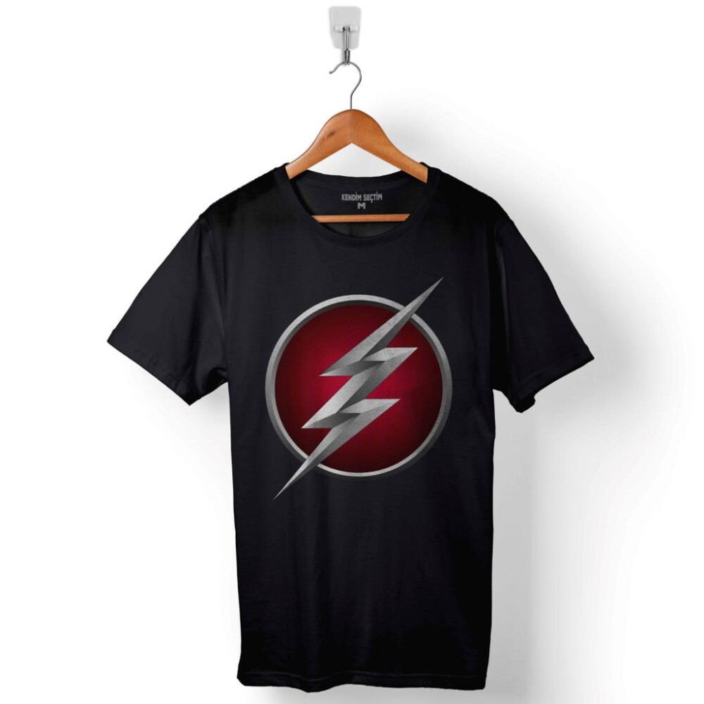 The Flash Logo Baskılı Tişört Unisex T-Shirt - 1