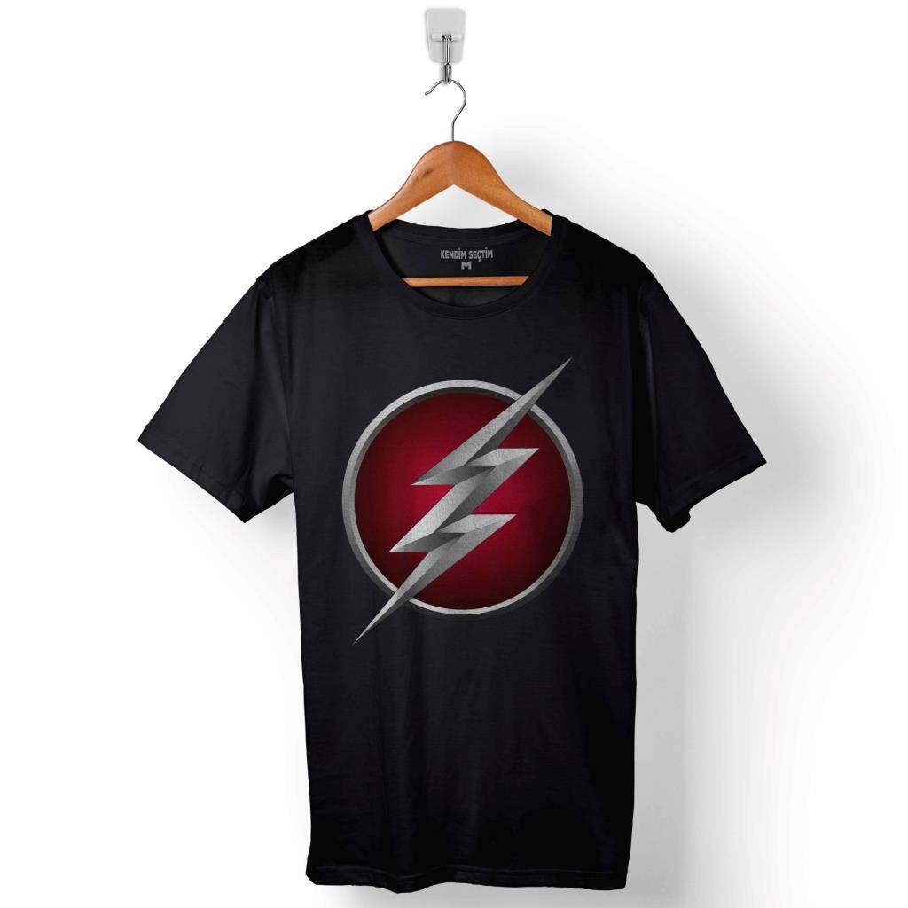 The Flash Logo Baskılı Tişört Unisex T-Shirt - 1