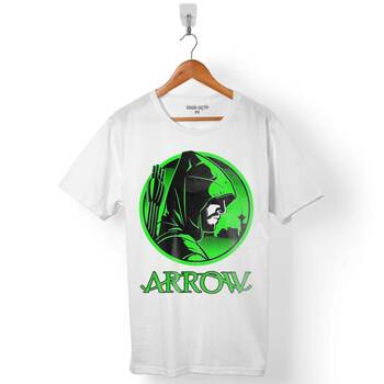 THE GREEN ARROW LOGO ERKEK TİŞÖRT - 1