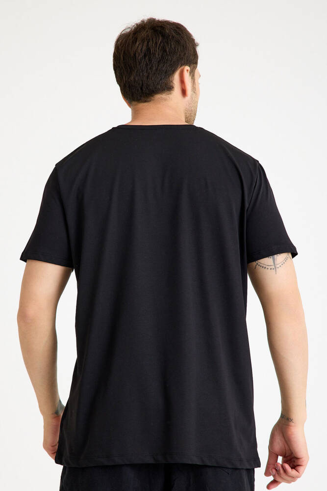 The Jimi Hendrix Experience Blues Rock Guitar Gitar Baskılı Tişört Siyah T-shirt - 4