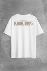 The Mandalorian Bebek Yoda Cep Tasarımı Star Wars Sırt Ön Baskılı Oversize Tişört Unisex T-Shirt - Thumbnail