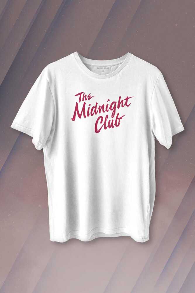 The Midnight Club Logo Dizi Baskılı Tişört Unisex T-shirt - 1