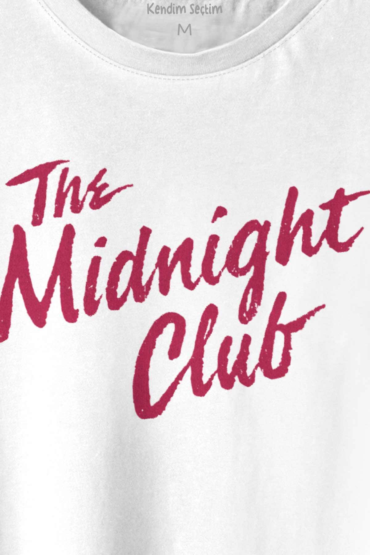 The Midnight Club Logo Dizi Baskılı Tişört Unisex T-shirt - 2