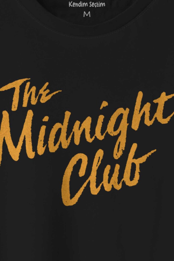 The Midnight Club Logo Dizi Baskılı Tişört Unisex T-shirt - 2