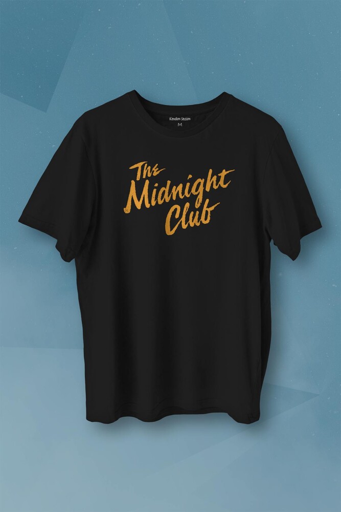The Midnight Club Logo Dizi Baskılı Tişört Unisex T-shirt - 1
