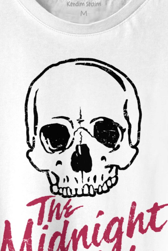 The Midnight Club Logo Kuru Kafa Dizi Baskılı Tişört Unisex T-shirt - 2